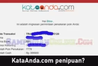 kataanda penipuan