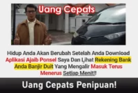 uang cepats penipuan