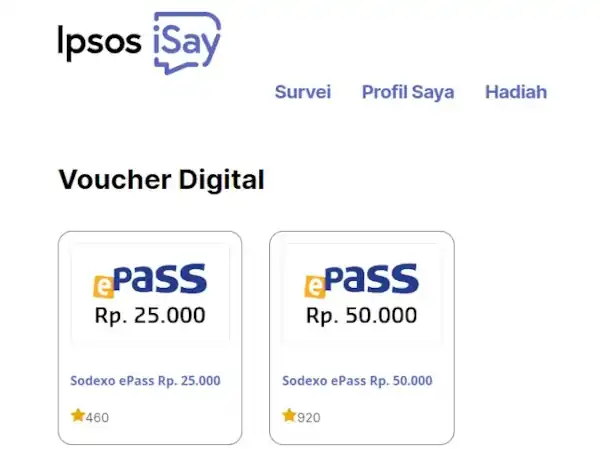 imbalan hadiah ipsos i say survey