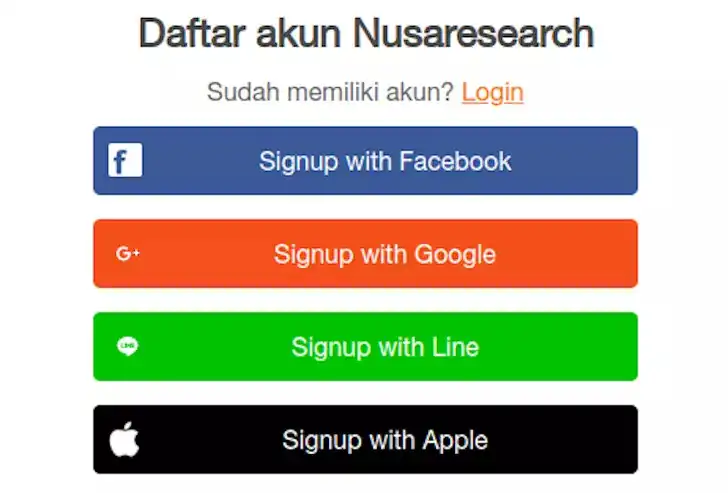 cara daftar nusaresearch