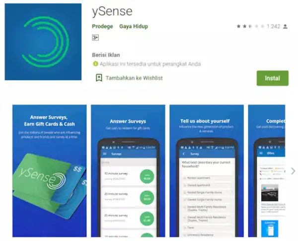 ysense apk aman