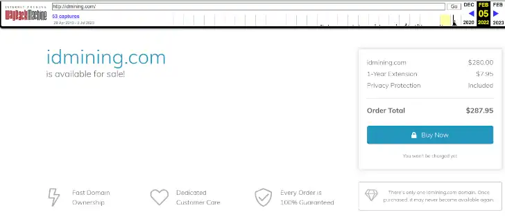 domain idmining dijual