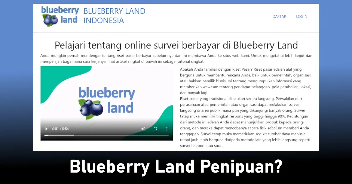 review blueberry land survey