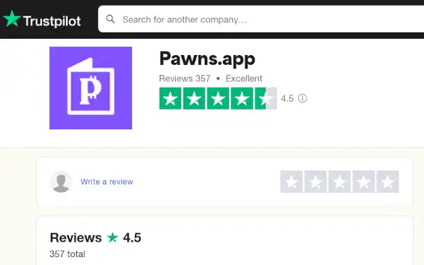 review pawns app trustpilot