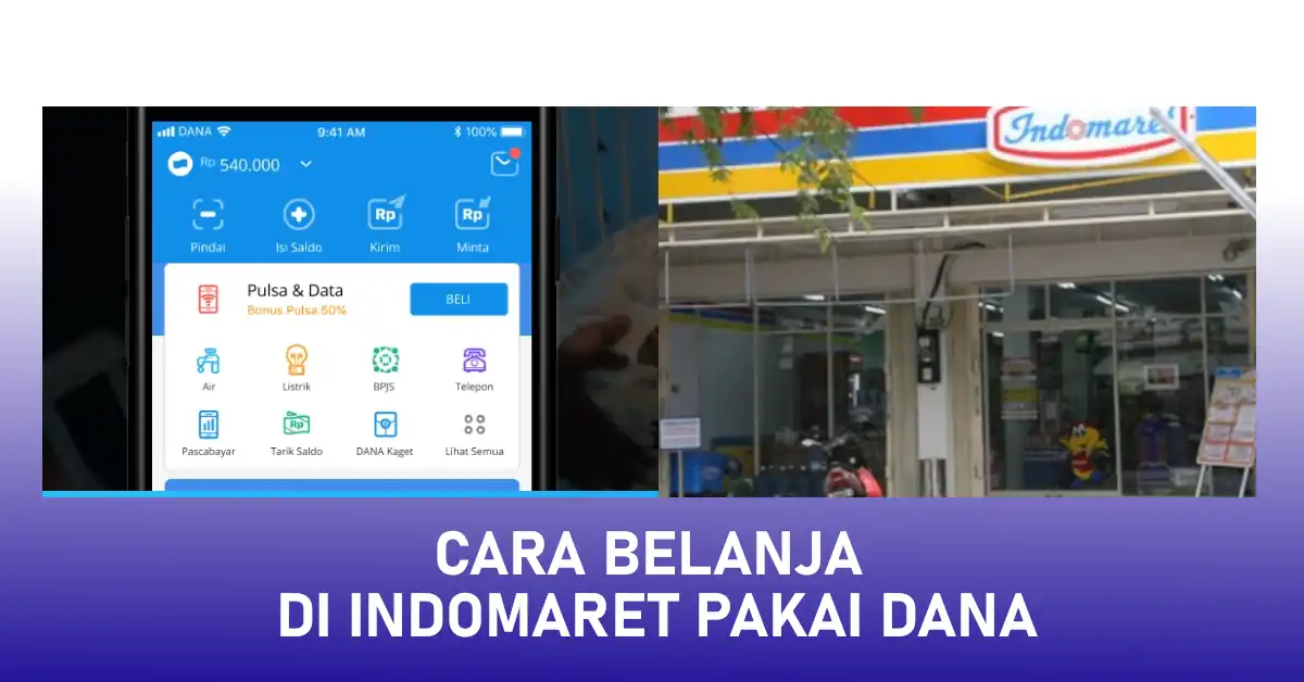 cara belanja di indomaret pakai dana